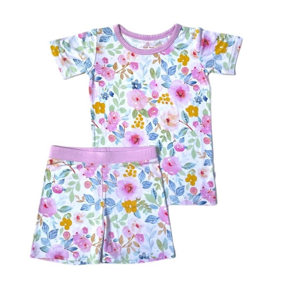 Little Sleepies Other - New Little Sleepies Bella Blooms 2 Piece Short Sleeve|Shorts Pajama Set Bamboo